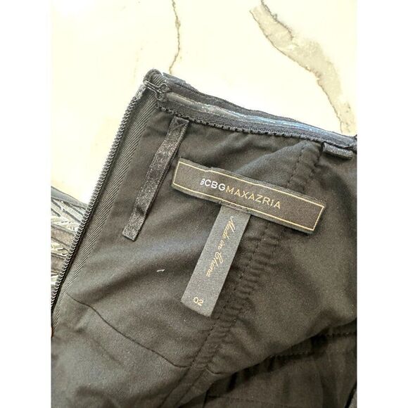 BCBGMaxAzria Madeline Strapless Dress in Black/White Size 2 - Picture 4 of 5